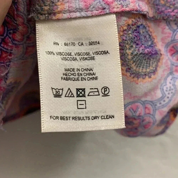 ANTHROPOLOGIE Maeve Milla Printed Blouse Size XS - Picture 6 of 8